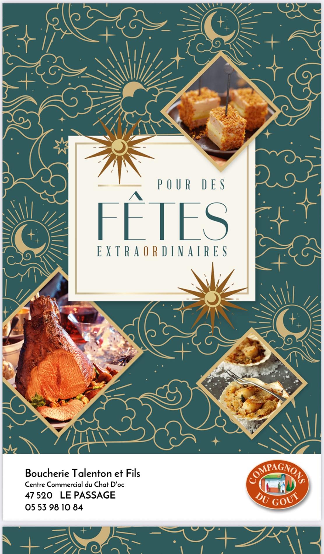 Menu des f&ecirc;tes de fin d&rsquo;ann&eacute;e