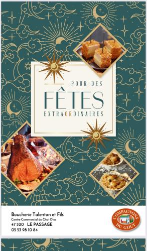 Menu des fêtes de fin d’année